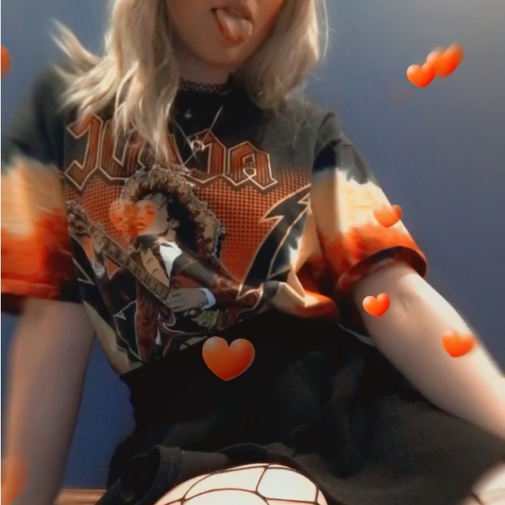 Large AC/DC crop top